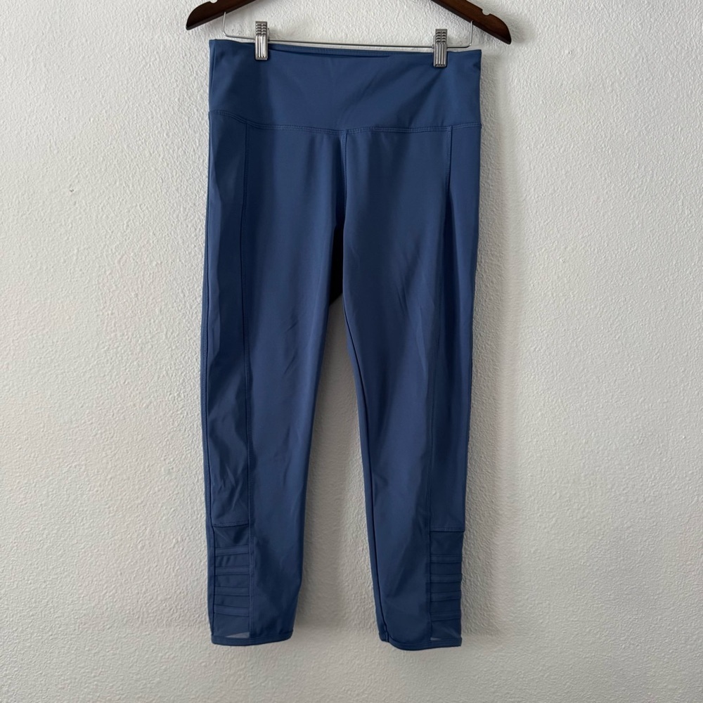 Absolutely Fit Athletic Yoga Mesh Lounge Legging Pants Casual Cropped Large NEW - Picture 7 of 8